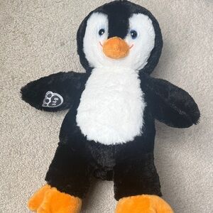 Build-A-Bear Black and White Penguin with Orange Accents